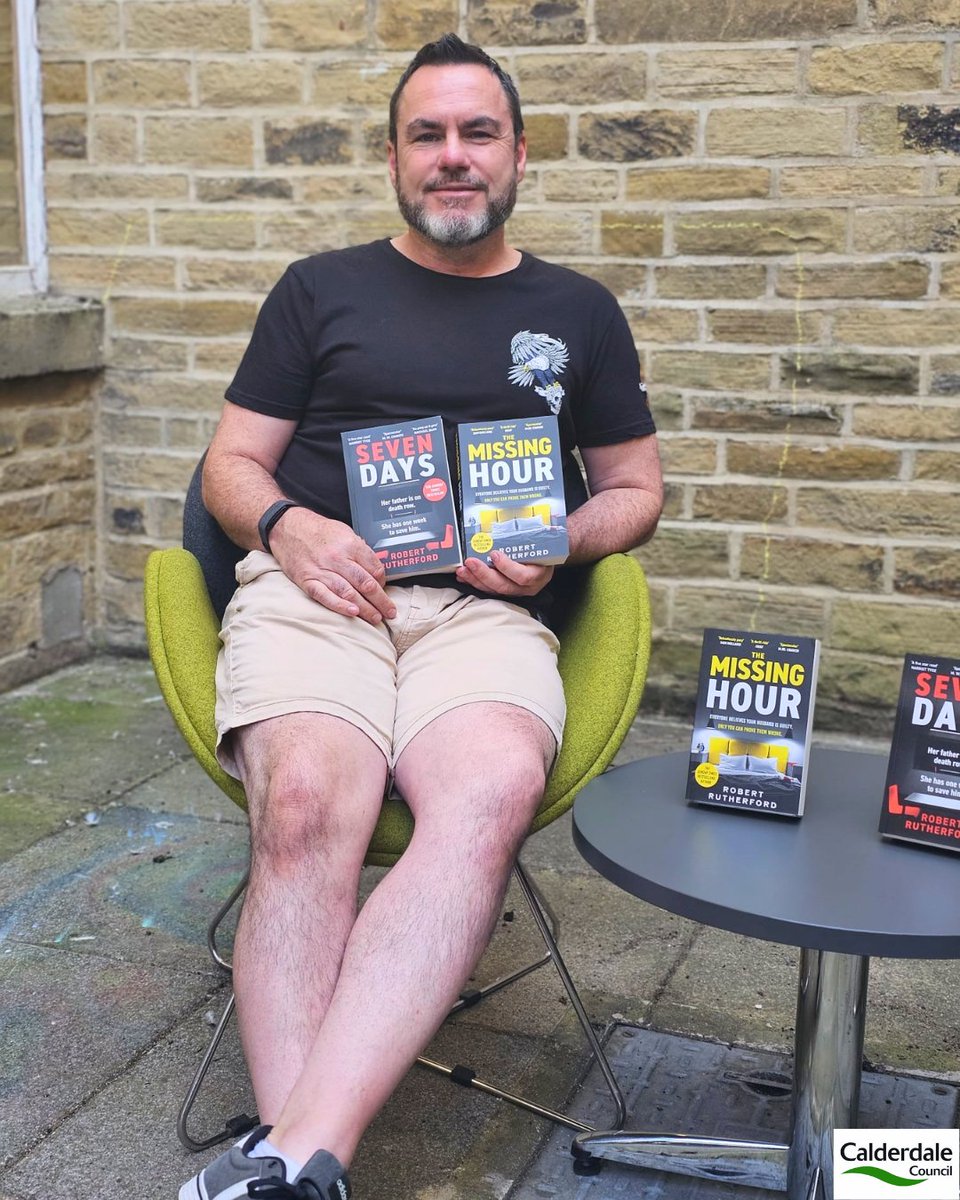 CMBClibraries's tweet photo. Earlier this year, we were delighted to welcome crime writer Robert Rutherford to Hebden Bridge Library. 
As part of our National Year of Reading campaign, he shared his thoughts on the power of reading had on his journey from avid reader to published author. https://t.co/Z9uiUKfJhW