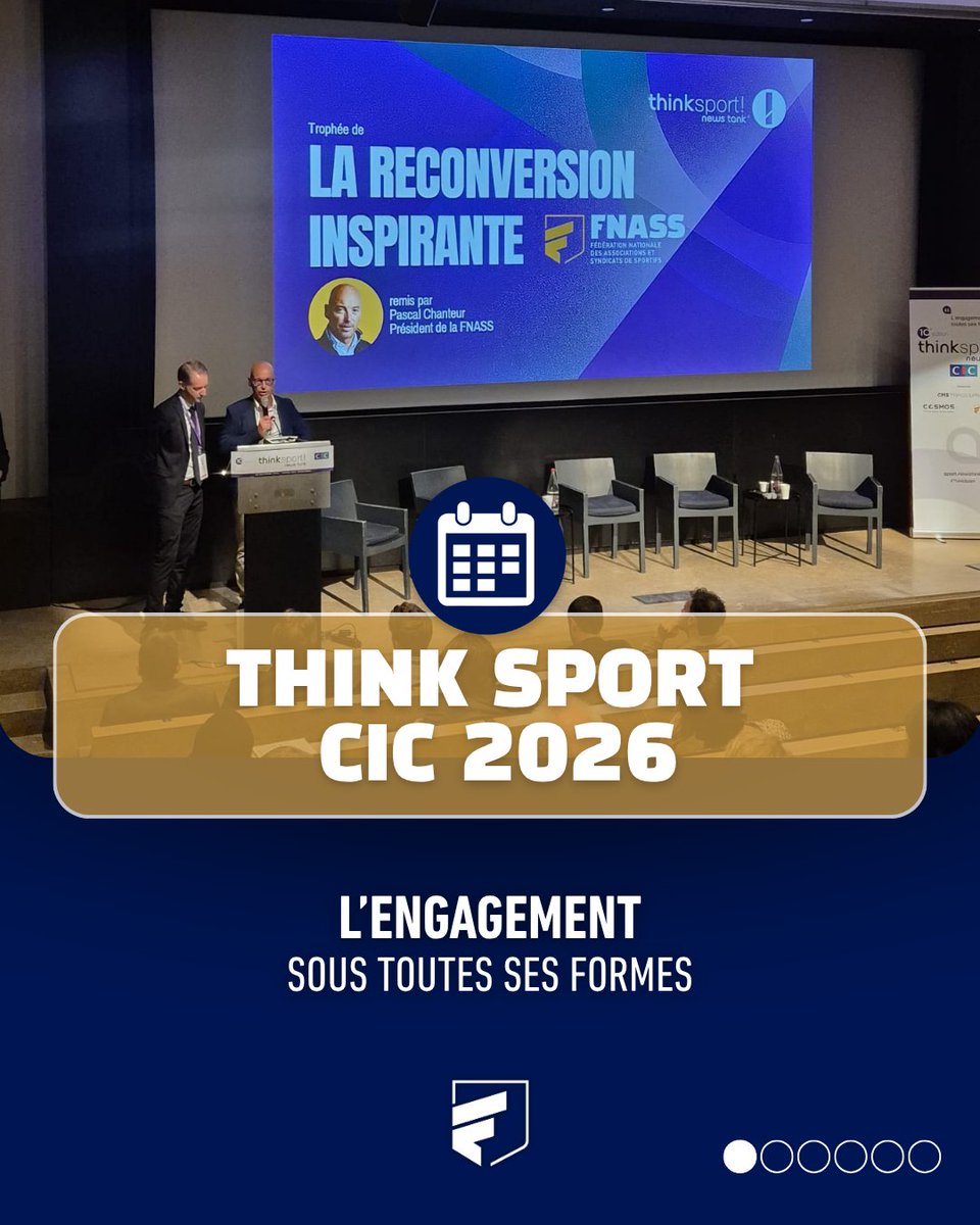 FNASS_'s tweet photo. 🏆 S'engager aujourd'hui pour construire le sport de demain !

La FNASS était partenaire de la 10e édition de Think Sport CIC, organisée par News Tank Sport ce jeudi 15 octobre.

Une journée placée sous le signe de « L'engagement sous toutes ses formes ». https://t.co/BedFp3ajOw