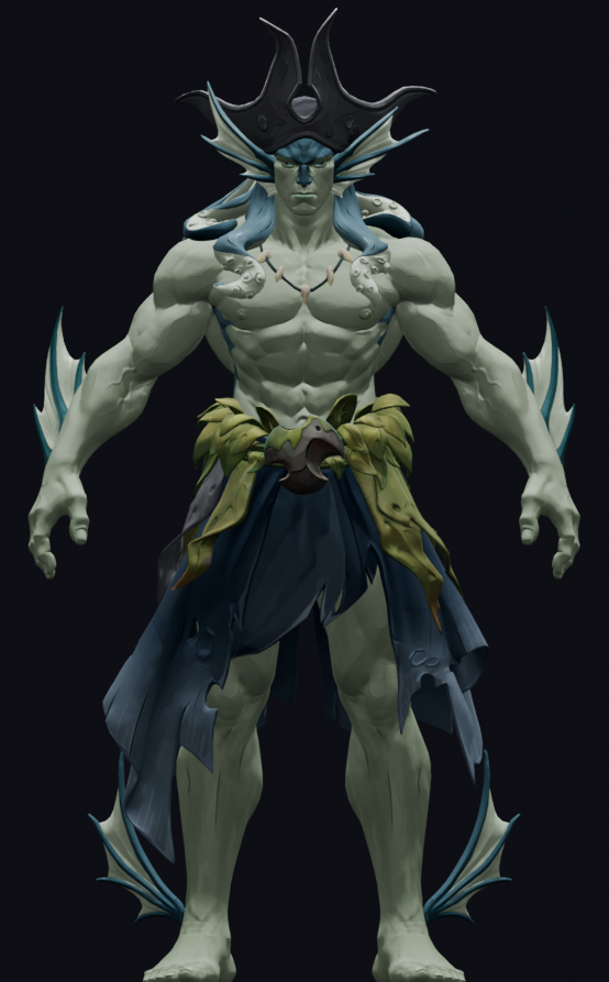 haliro_'s tweet photo. very early #wip for a revamp of namor's monstro king skin.. the latest artist vision has me so inspired :3 https://t.co/m4vYXVJ52n