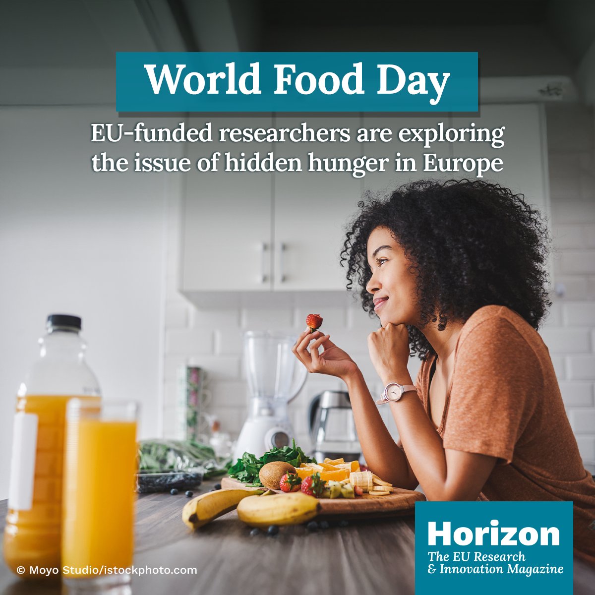 HorizonMagEU's tweet photo. Can you have enough food to eat and still be undernourished?

For #WorldFoodDay, see how researchers are investigating “hidden hunger” and Europe’s micronutrient gaps.➡️ https://t.co/XW3LI9xV1M

#ResearchImpactEU #Science4EU https://t.co/OavWh3b87a