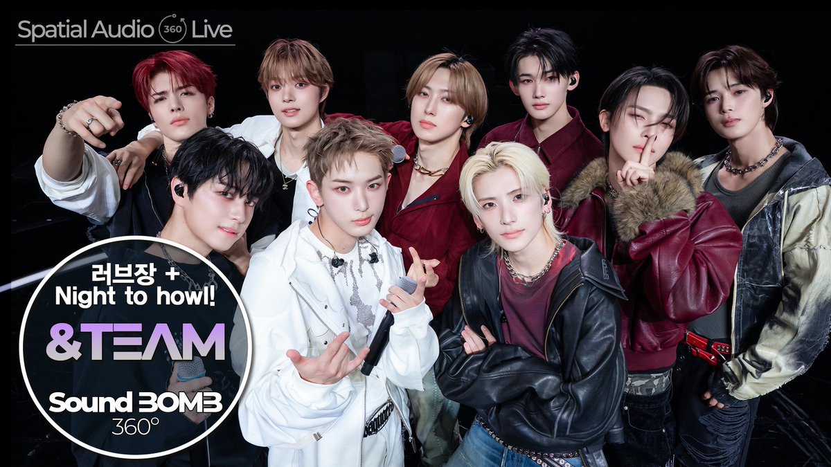 kpop_sbs's tweet photo. 📣[OUT NOW] [4K] 앤팀(&TEAM) - Love Jang + Night to howl!｜SoundBOMB360˚

&TEAM's Encore Live🎶 Romantic & Wild Charms You Can't Miss!
ロマンも野性味も見逃せない&TEAMのアンコールライブ🎶
¡Ni el romance ni la fiereza te puedes perder! Encore Live de &TEAM🎶

👉👉 https://t.co/wivLtpp7U7

#K팝 #kpop #앤팀 #andTEAM #러브장 #LoveJang #Night_to_howl
#spatialaudio #soundbomb360 #공간음향 #싸운드밤 #사운드밤
@andTEAMofficial