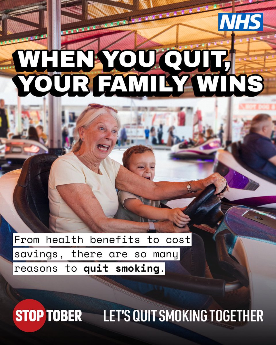 DCHStrust's tweet photo. Talk to your Local Stop Smoking Service about quitting smoking this Stoptober and make a positive change for you and your family. https://t.co/N7pMrHbSBF