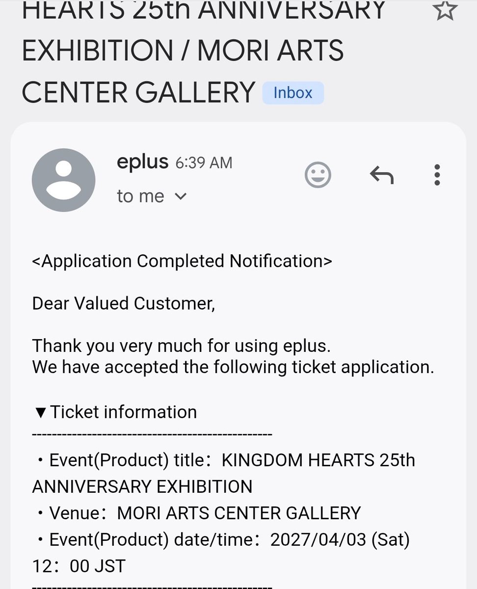 An_Hyu_x's tweet photo. Just secured my ticket to the Kingdom Heats 25th anniversary art exhibition!!!!🥳🥳🥳 so happy and excited, thag I could just cry!!! https://t.co/SPW2Hr9IbS