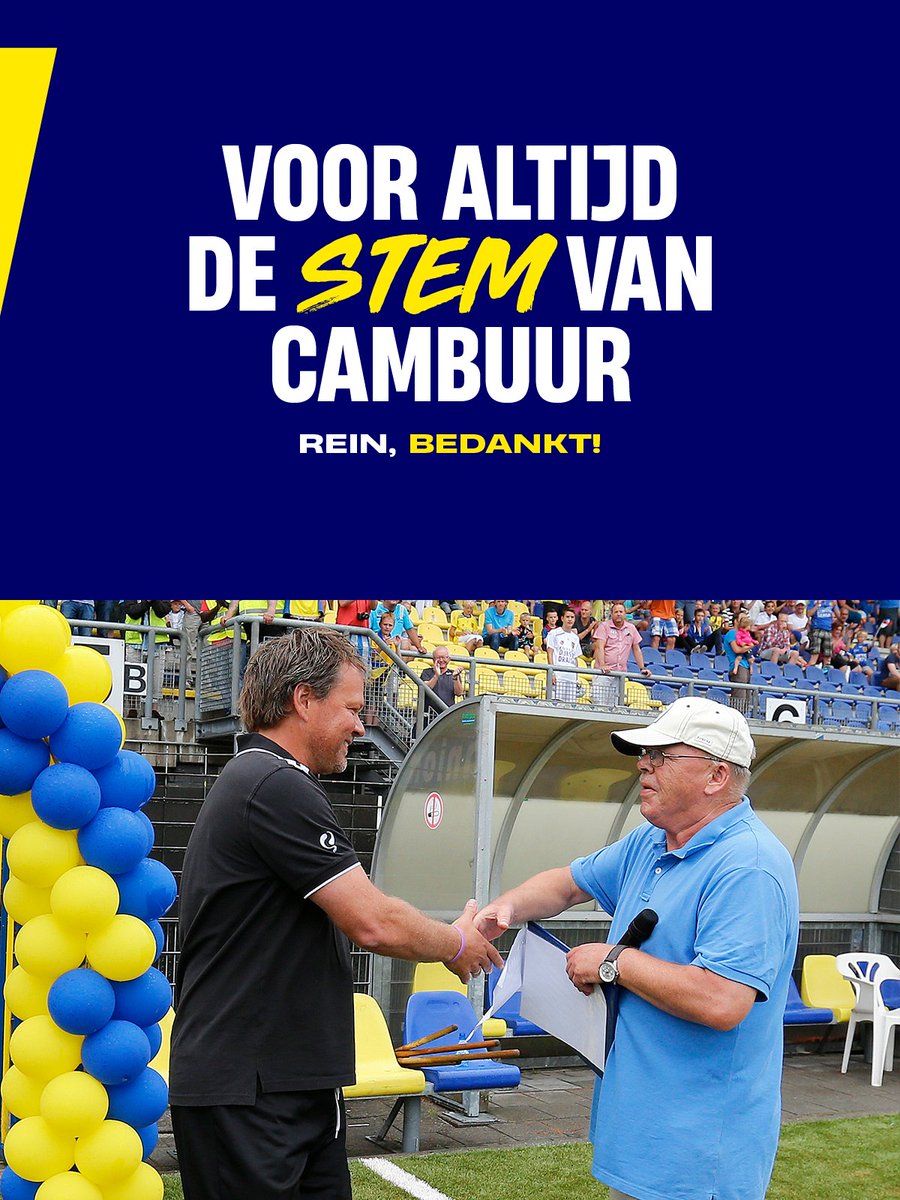 SCCambuurLwd's tweet photo. 🗣️ Oproep: geef 𝒐𝒏𝒛𝒆 𝑹𝒆𝒊𝒏 zondag in de 41e minuut een staande ovatie! https://t.co/TBXIVPVK8Q