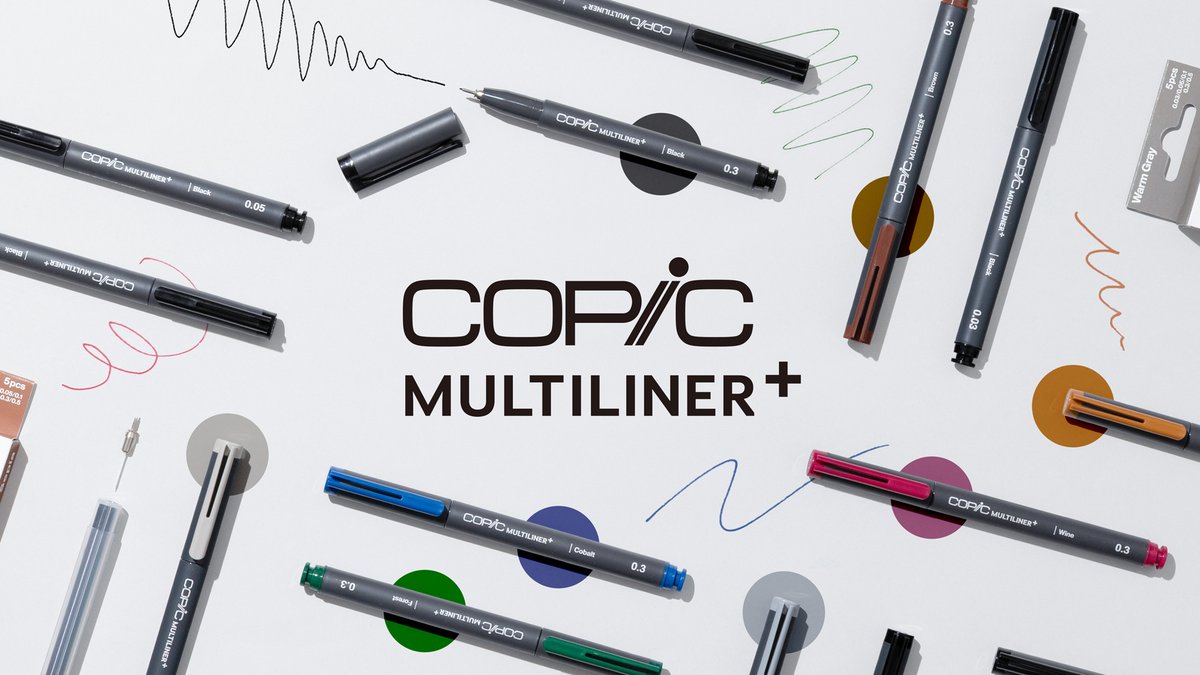 COPIC_Official's tweet photo. なお、コピック マルチライナーと同様の用途でお使いいただける製品として、「コピック マルチライナープラス」を販売しております。ぜひあわせてご検討ください。

今後ともコピック製品をご愛顧賜りますよう、何卒よろしくお願い申し上げます。

▼コピック マルチライナープラスの詳細はこちら
https://t.co/XfbZh4gGXo