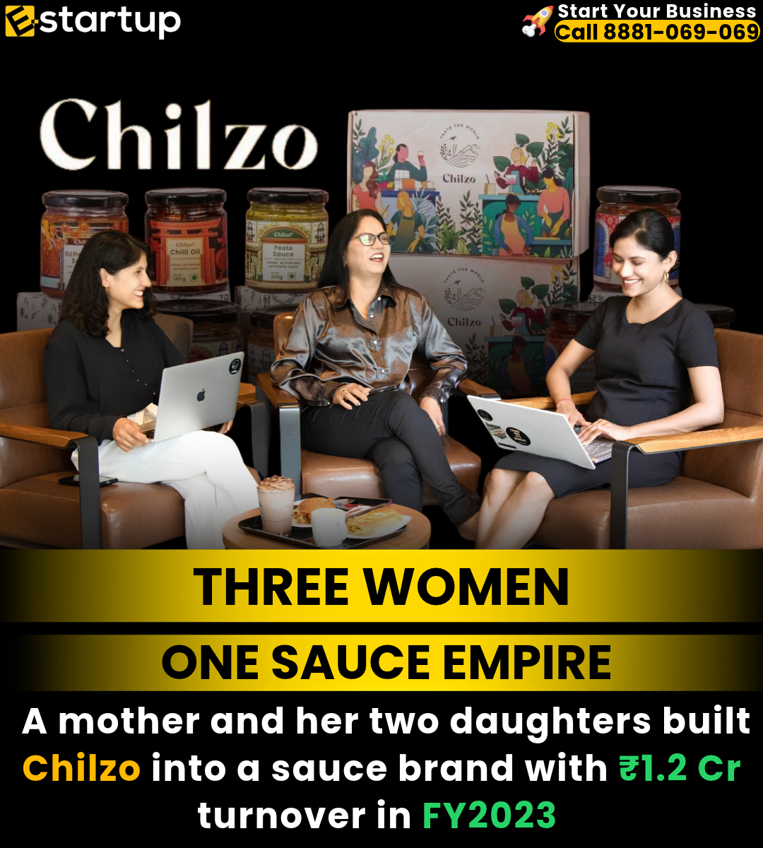 e_STARTUP_India's tweet photo. A mother-daughter trio builds a ₹1.2 Cr sauce brand! 🌶️
#Chilzo #WomenEntrepreneurs #StartupSuccess https://t.co/xfBs0cORzH