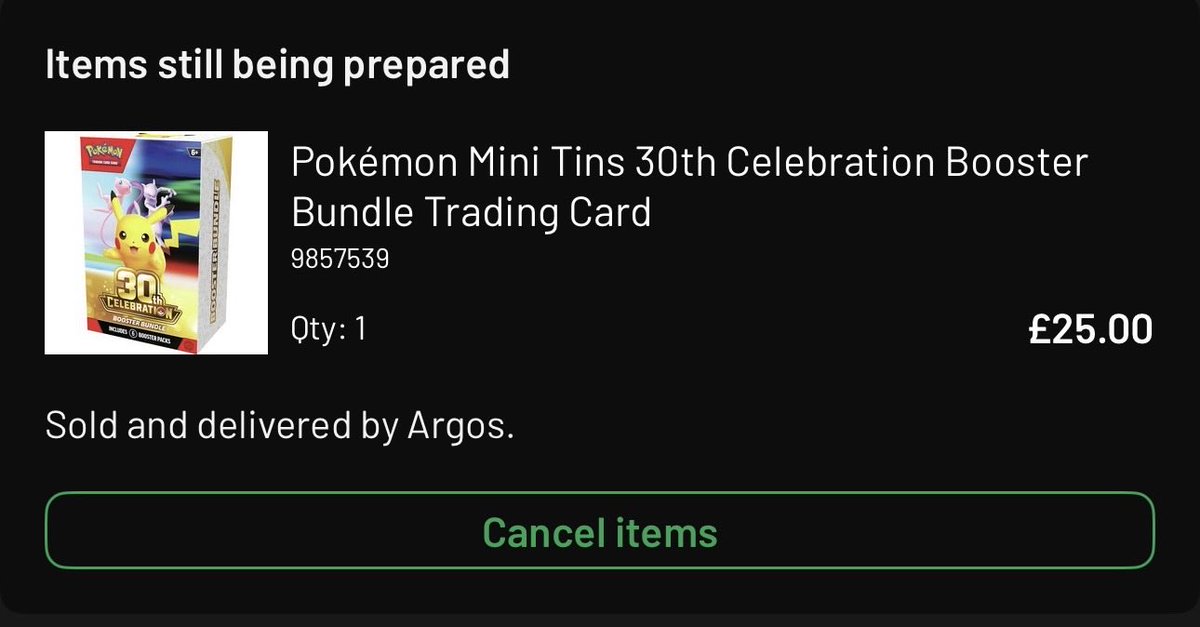 maddmenn_'s tweet photo. @pokemondealsuk They took my payment and sent an email with confirmation surely this doesn’t get cancelled ….right? https://t.co/42MydudsT6