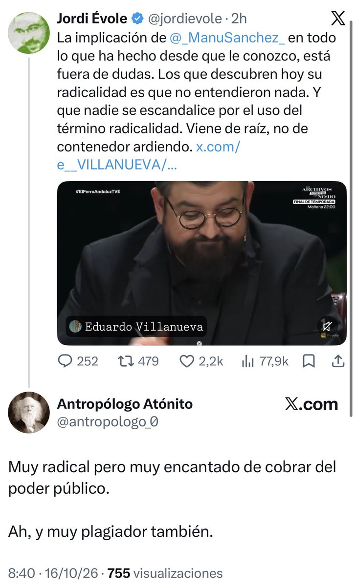 mejoreszasca's tweet photo. ZASCA!!!!!!!!!!! de @antropologo_0 a @jordievole https://t.co/AxsAiMgJqz