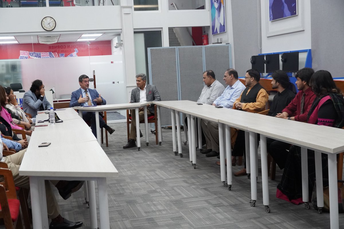 USCGLahore's tweet photo. The @PakUSAlumni continues to build professional skills, connections, and opportunities in Pakistan, the United States, and beyond.   

Public Affairs Officer Torrey Goad joined the closing ceremony of the PUAN National Summer Internship Program, celebrating interns who completed 12 weeks of practical workplace experience with PUAN alumni.  

These exchanges are an investment in people – and in the skills and networks that can drive innovation, expand markets, strengthen U.S.-Pakistan economic ties, and create new opportunities for American businesses. We’re proud of all these alum have accomplished and look forward to seeing where their skills and experiences take them next! 🇺🇸🇵🇰 #USAinPakistan