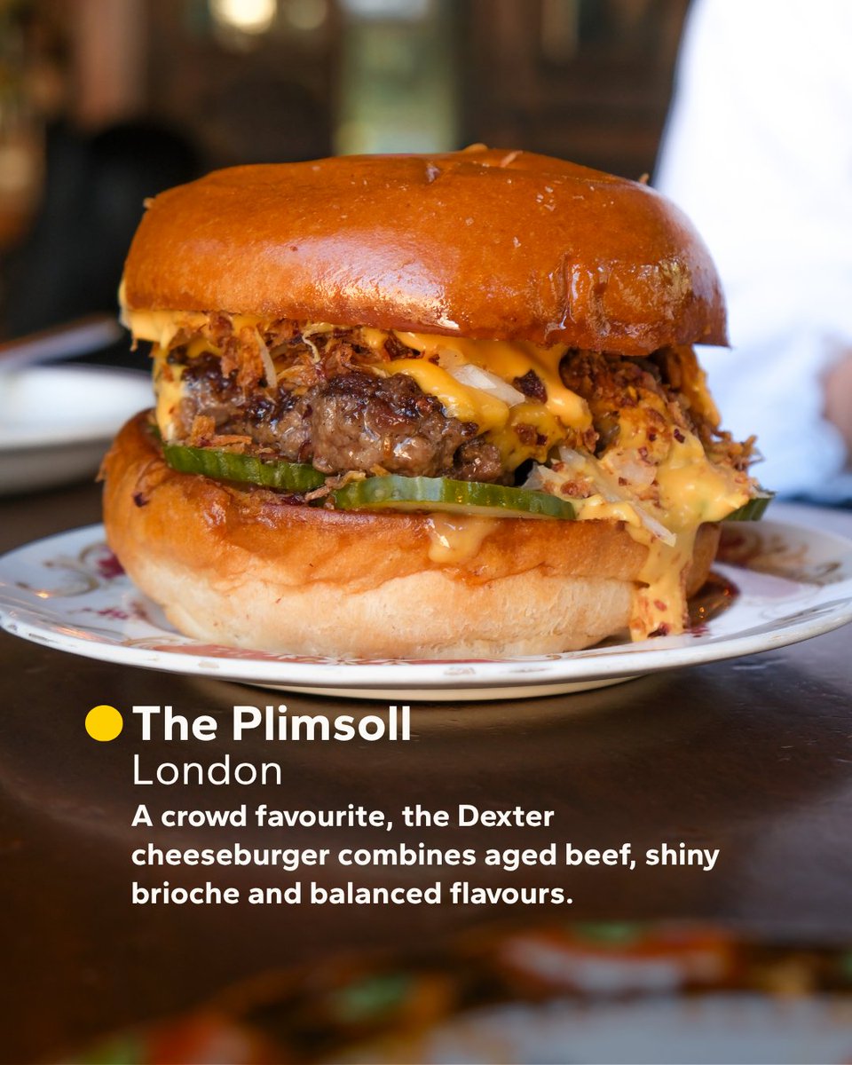 GoodFoodGuideUK's tweet photo. Smash burger? Crispy chicken creation? Or the ultimate cheese-topped patty? Whatever you fancy, these are our favourite places to get your burger fix.
 
See the full list: https://t.co/MwsWPQvQFi https://t.co/intuBWlcUp