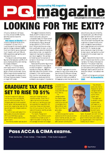 PQMagazine's tweet photo. PQ magazine – latest issue has landed!
The latest PQ magazine is out today, so just dive in to check out all the latest industry news: https://t.co/K5GsNS6rJz
We lead with the worrying stat that 43% of accountants say they want to leave the profession – that can’t be right? https://t.co/o7uMbPWy8k