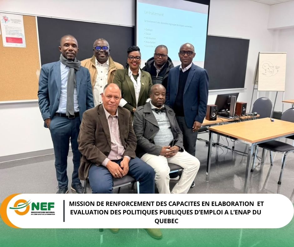 Onefcotedivoire's tweet photo. Une délégation de l'ONEF a effectué une mission de renforcement des capacités en élaboration et évaluation des politiques publiques d'emploi à l'Ecole Nationale d'Administration Publique du Québec (Canada) du 25 septembre au 12 octobre 2026.
#ONEF
#MEPSFP https://t.co/rT5qPO4BrE
