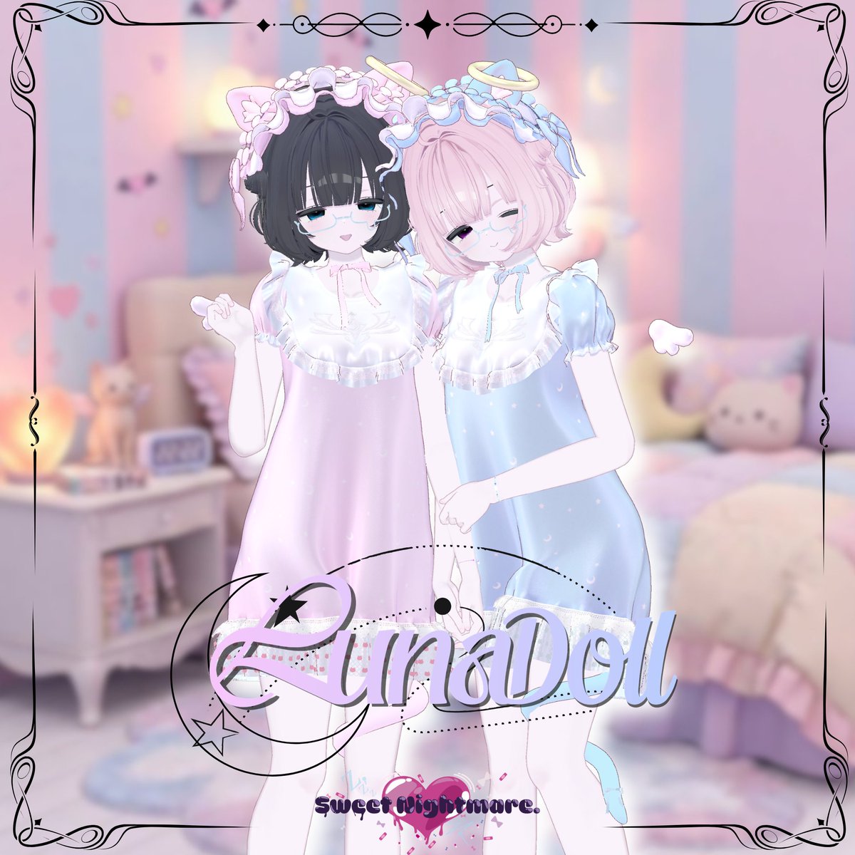 sw_nightmare589's tweet photo. ⋆LunaDollプレゼント企画⋆

新作��装『LunaDoll』発売記念企画を開催！
参加方法
①@sw_nightmare589をフォロー
②この投稿をRP＋いいね♡

⋆当選人数 2名様＋BOOTH 50いいね毎に1名追加！
⋆期間10/19 23:59まで
⋆Shop https://t.co/e1cplLB84m

#VRChat #booth_pm #LunaDoll #sweetnightmare https://t.co/SdonecPkXA