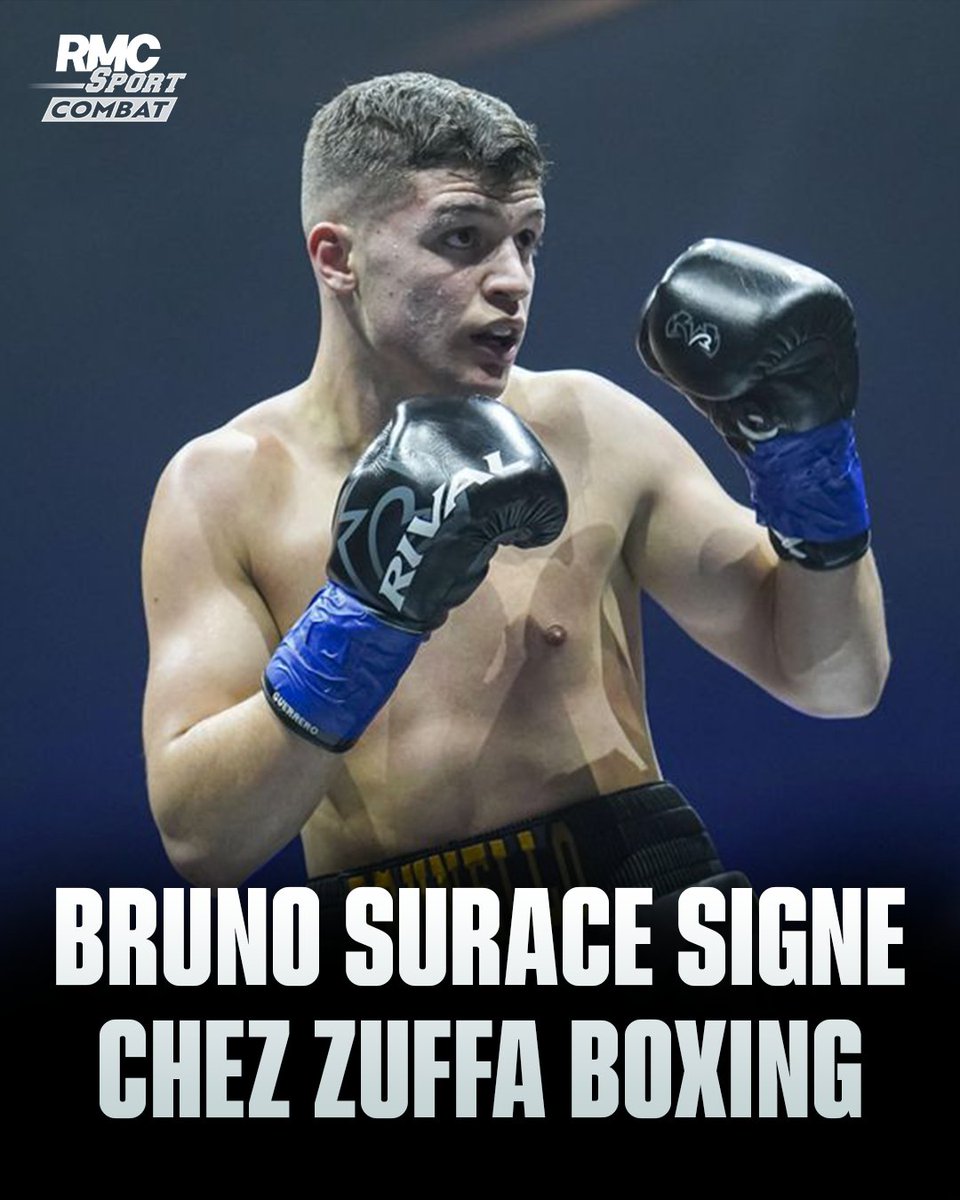 RMCSportCombat's tweet photo. Notre boxeur français Bruno Surace 🇫🇷 signe chez Zuffa Boxing et devrait faire ses débuts prochainement 🥊 https://t.co/wu3Jj9PkMM