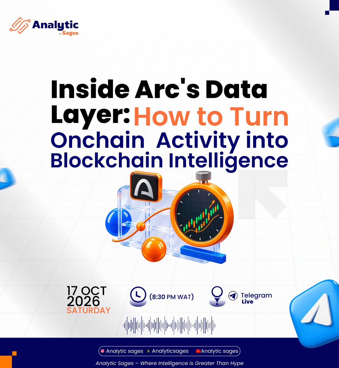 AnalyticSages's tweet photo. From Onchain Data to Blockchain Intelligence

How do you turn raw blockchain activity into insights that drive smarter decisions?

Join us for a practical workshop exploring *Isogram*, an open-source data platform built for Arc Mainnet.

Discover how blockchain data pipelines transform onchain activity into meaningful analytics, from USDC flows and TVL to ecosystem projects, DEX activity, and blockchain intelligence.

💡 Learn how these insights can power analytics dashboards, research tools, and innovative Web3 products.

Whether you're a developer, data analyst, researcher, or aspiring blockchain data engineer, there's something for you!

📊 Learn. Build. Understand Blockchain.

Click here to register 👇

https://t.co/qSMJwpnniz