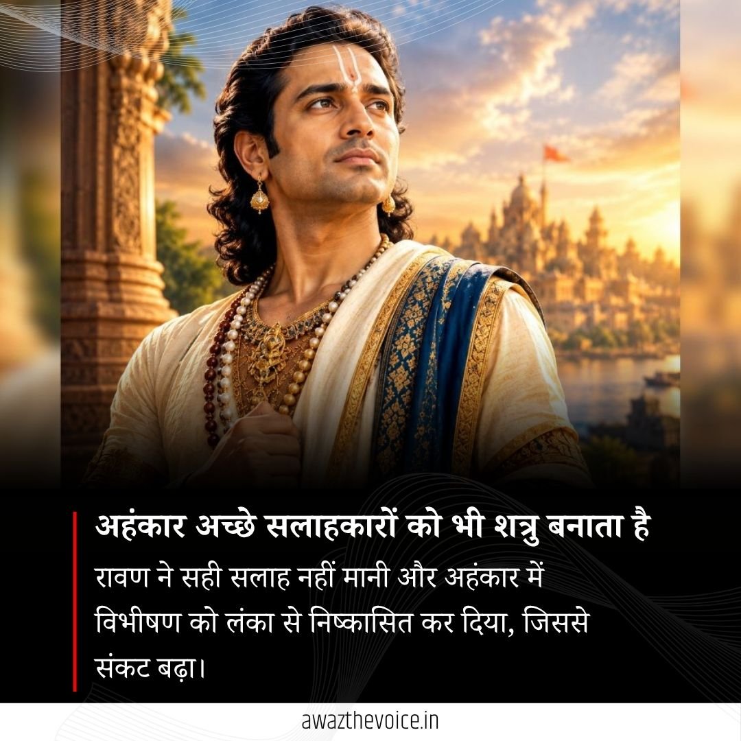 AwazTheVoiceHin's tweet photo. विभीषण ने सत्य और धर्म का रास्ता चुना

#Vibhishana #TruthAndDharma #Ramayana #PathOfTruth #Dharma #GoodOverEvil #LordRama #IndianMythology #MoralValues #LifeLessons https://t.co/aO60k1b4L2