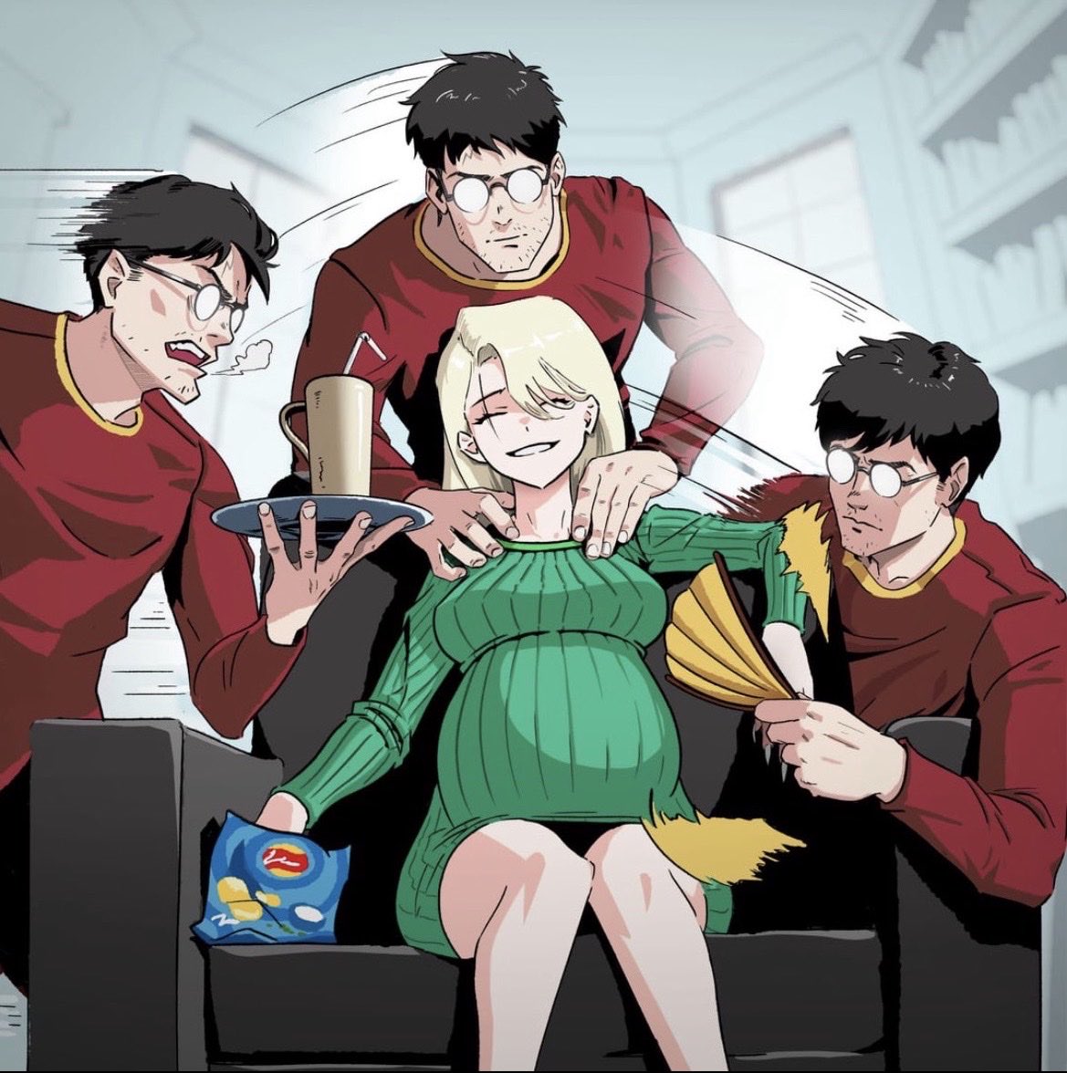 Alowonlezh's tweet photo. No this can’t be Potter-Malfoy families https://t.co/rDlbZKQAI4