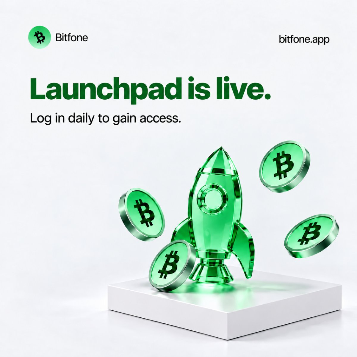 bitfoneapp's tweet photo. Bitfone Launchpad is Live🚀

Bitfone Launchpad is the fourth upcoming upgrade coming to the Bitfone app over the next couple of weeks with the help of KYC mainnet.

▪️The mainnet phase will be fully launched once all mainnet features have been implemented. Currently, these features are being developed, including the KYC Login Streak mechanism.

💭Drop your BIT-20 address in the comments and share this post to your friends to gain access to Bitfone mainnet.

🔍Explore our testnet at https://t.co/xY9DX0bbHk