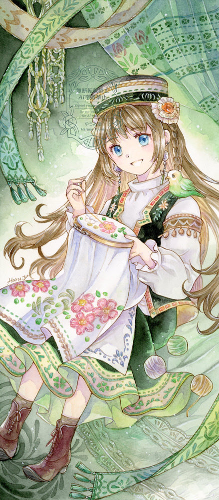 harukayuumi_sub's tweet photo. ひと針に想いを込めて
2026年10月制作
ラングトンプレステージ(紙)
透明水彩、絵墨

刺繍部分に力を入れました😌

#誇りを纏って https://t.co/otNjmlqWXz