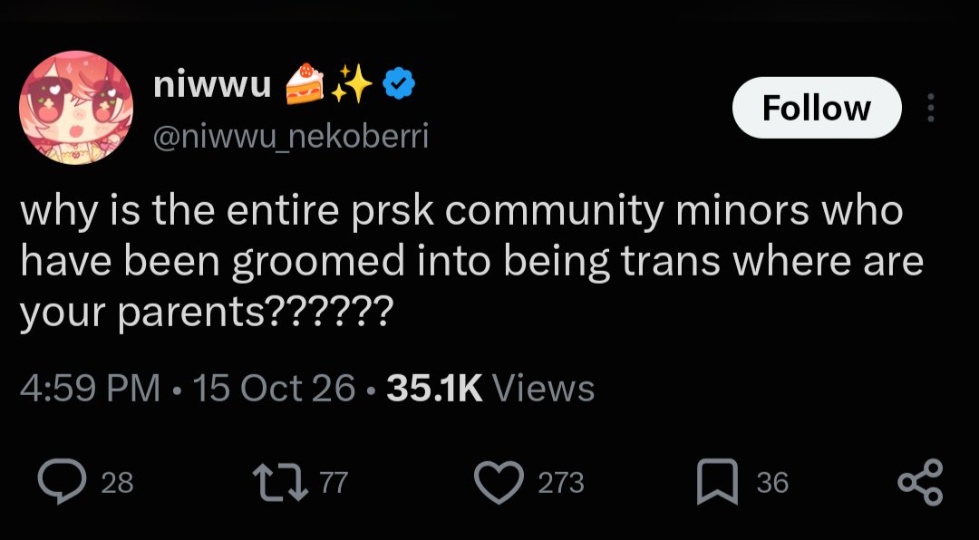 mossbrick5368's tweet photo. @BestMahiruFan Minors and trans people. https://t.co/cyFRItddsA
