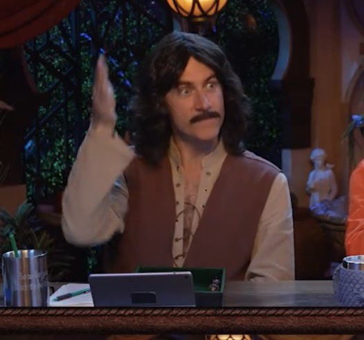 H4untedHaus's tweet photo. i find the costumes so amusing 
(also inigo montoya is perfect for julien) https://t.co/KzVDNFmidZ