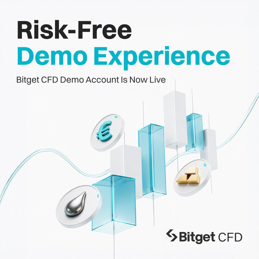 BitgetPak's tweet photo. 🚀 Bitget CFD Demo Account ab LIVE hai!

Real paison ke baghair CFD trading seekhein aur 10,000 USDT demo funds ke saath practice karein.

Gold, Forex, Commodities aur Global Indices explore karein!

🧵 Iske kya kya faide hain? Aaiye dekhte hain! 👇 https://t.co/3nRIntKn8F