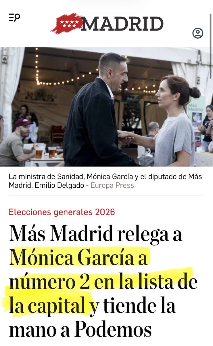 cdpache's tweet photo. Emilio Delgado mercadea con el puesto de consolación que le habían dejado a Mónica García. Otro éxito de la ministra. https://t.co/ydH0JcKTYX