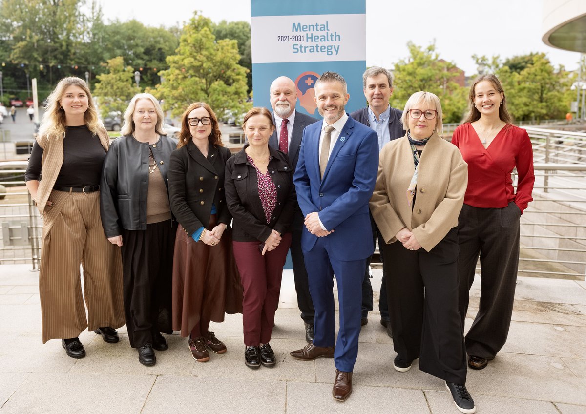 healthdpt's tweet photo. "Our ambition must extend beyond responding to mental ill health. 

"We must also ask what we can do, collectively, to protect and promote good mental health in the first place."

The Health Minister Robbie Butler's message at the @publichealthni's Mental Health Conference. https://t.co/VPpPOv2FpG