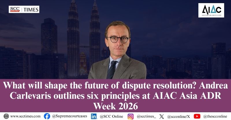 scconline_'s tweet photo. What will shape the future of dispute resolution? Andrea Carlevaris outlines six principles at AIAC Asia ADR Week 2026

Read the full report: https://t.co/5tB7ulNfBj

#AsiaADRWeek2026 #AndreaCarlevaris #AIAC #DisputeResolution #FutureOfArbitration #AlternativeDisputeResolution https://t.co/7sznH9yXi6