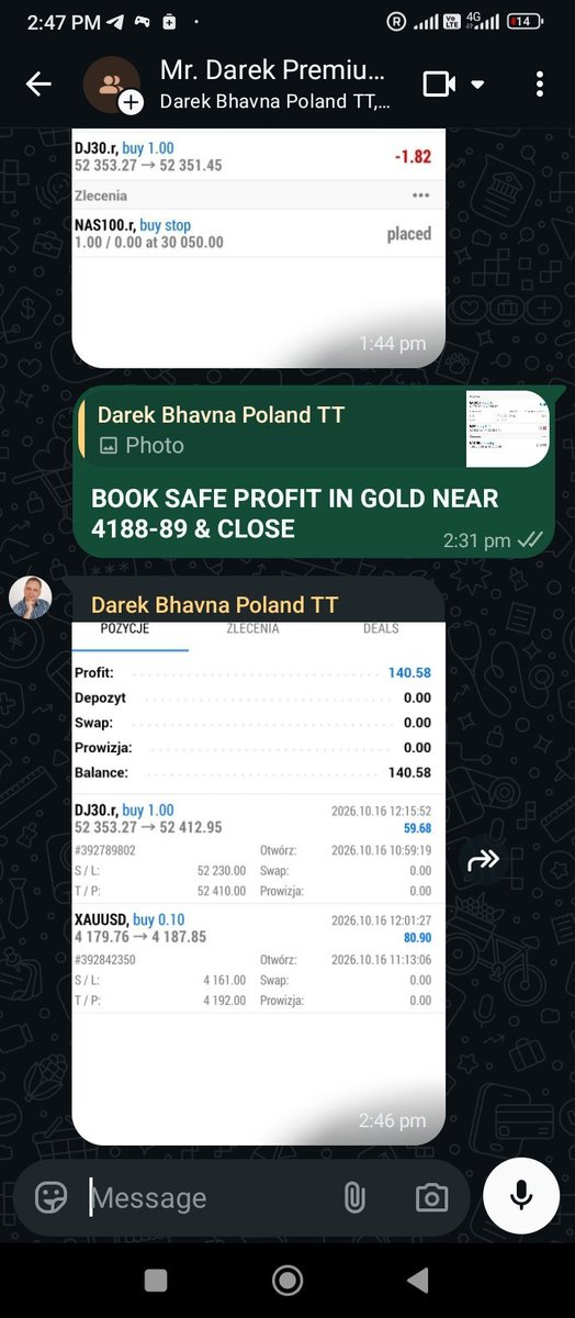 sisterSagee's tweet photo. Recently profit secured in buy gold or #Dowjones trade🥇���😁

Join now for Free Trial 👇🏻 
https://t.co/ObpdRPkbHZ

#XAUUSD #XAGUSD #Commodities #ذهب https://t.co/ocnCyXzX92