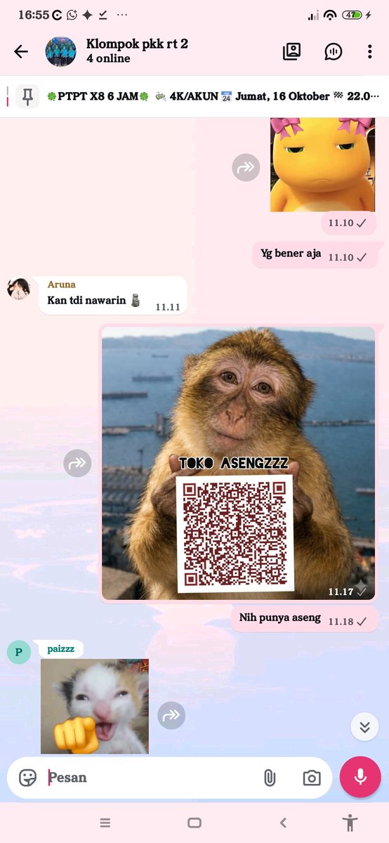 SylvaStore's tweet photo. 🤍.° Today Special Testi
⸻ ugly Qr deco
{📑} Dalam berusaha dilarang gengsi meski skill issue
#sylvastoretesti https://t.co/EELeatHecc