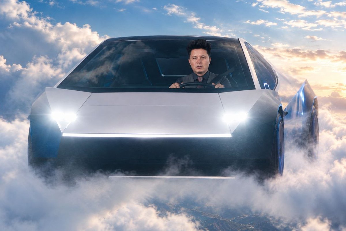 xYiLongMa's tweet photo. @elonmusk Yilongma flying around in a Tesla Roadster while everyone else is still stuck in traffic 💀🤣

Future looks amazing 🤩 https://t.co/vfZaKsB6MT
