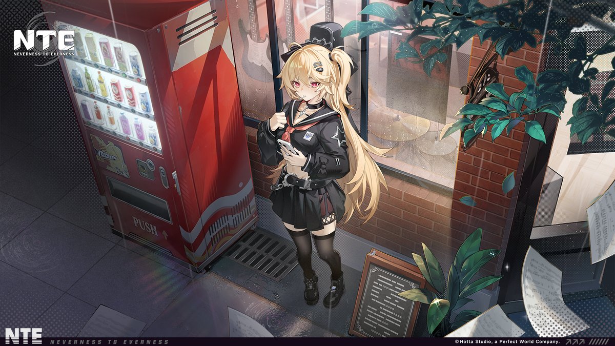 NTE_GL's tweet photo. Akane Outfit | Full Metal Rock

Every girl has a wild side she doesn't advertise. So maybe those old rumors about her running a protection racket at school weren't entirely made up...
— "Those were concert tickets! I was putting on a show!"

Ver.1.4 "For Whom the Verses Mourn" is now live! Download Now >> https://t.co/1jznP36r6G

#NTE #NevernesstoEverness #AkaneRin