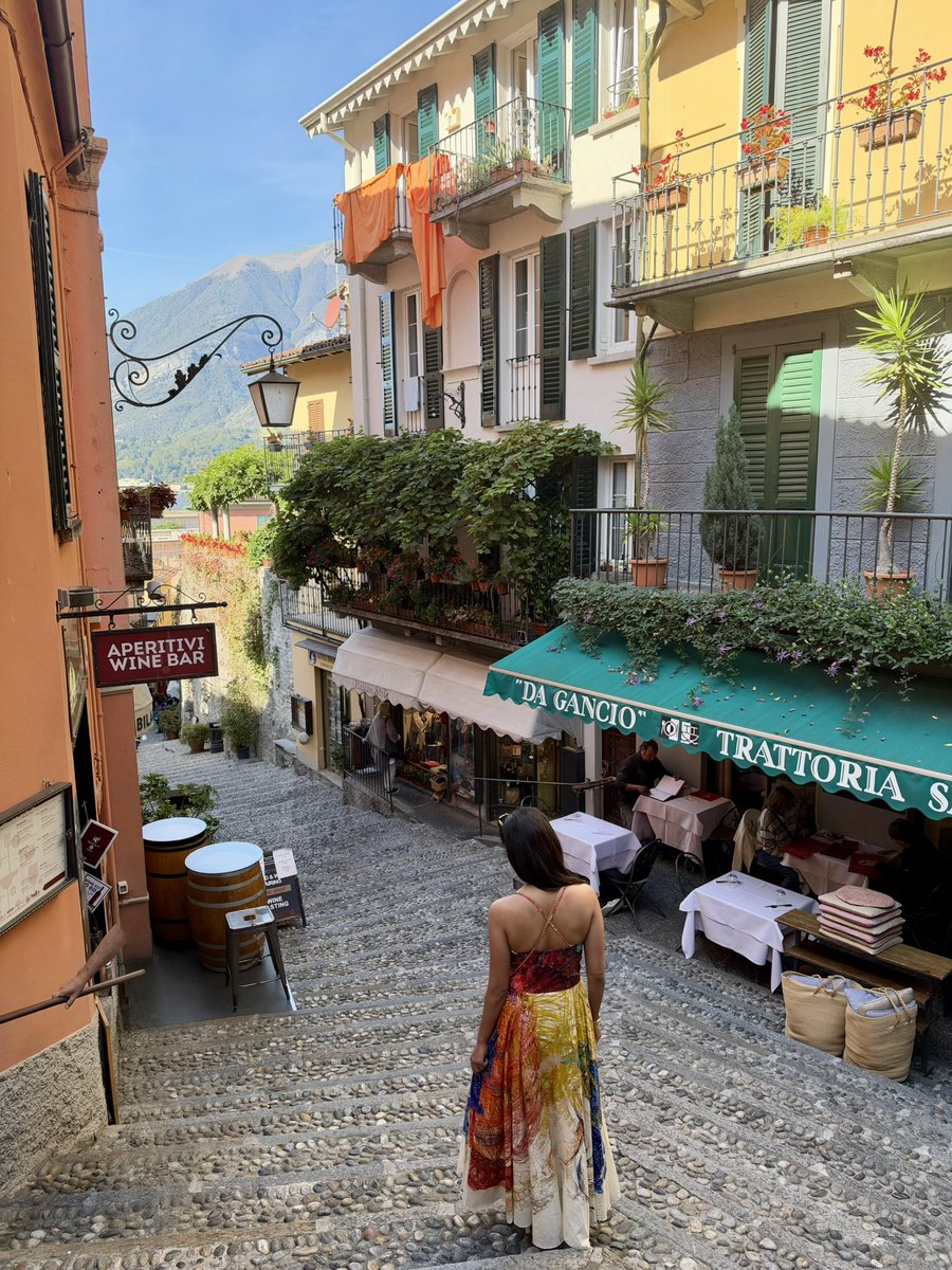 aditigbihani's tweet photo. Blending in with the colors of Bellagio, Lake Como https://t.co/OUEggj8Vab