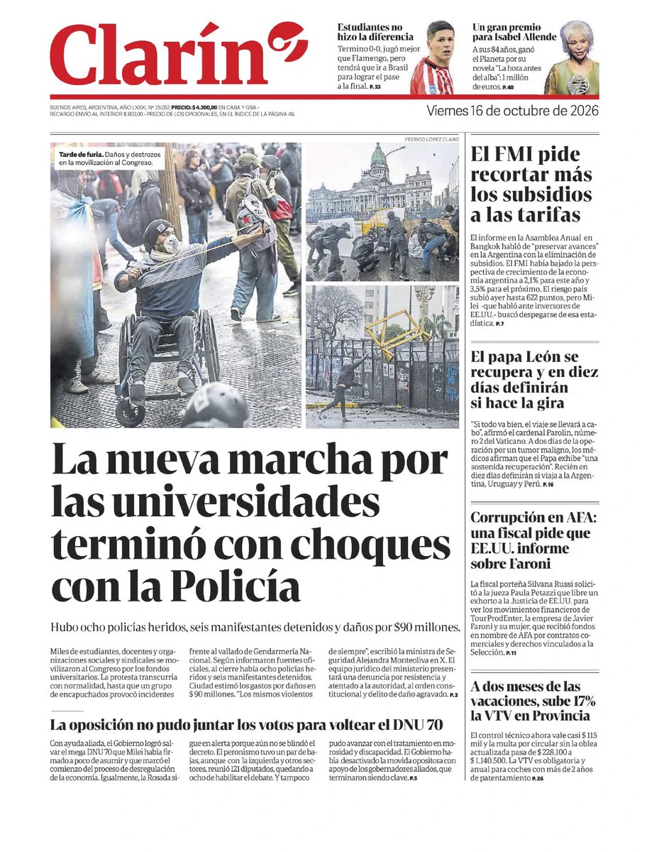 Clarín on X: 