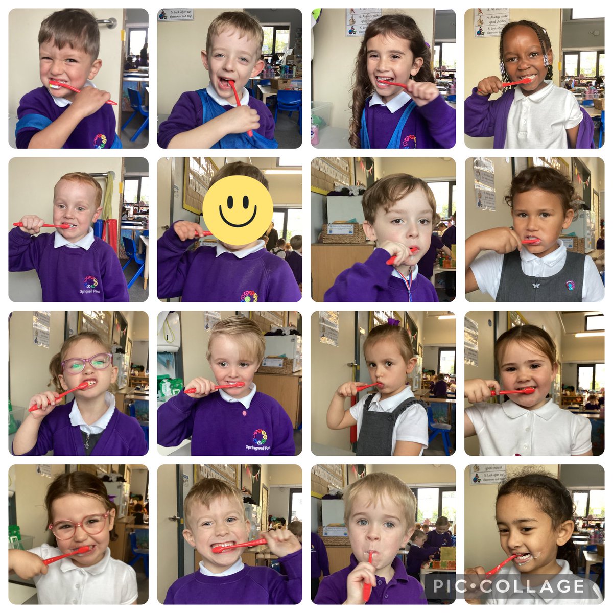 SpringwellRecep's tweet photo. As part of Healthy Body week we have been learning about the importance of brushing our teeth @Springwellpark_ https://t.co/upt3gawkCm