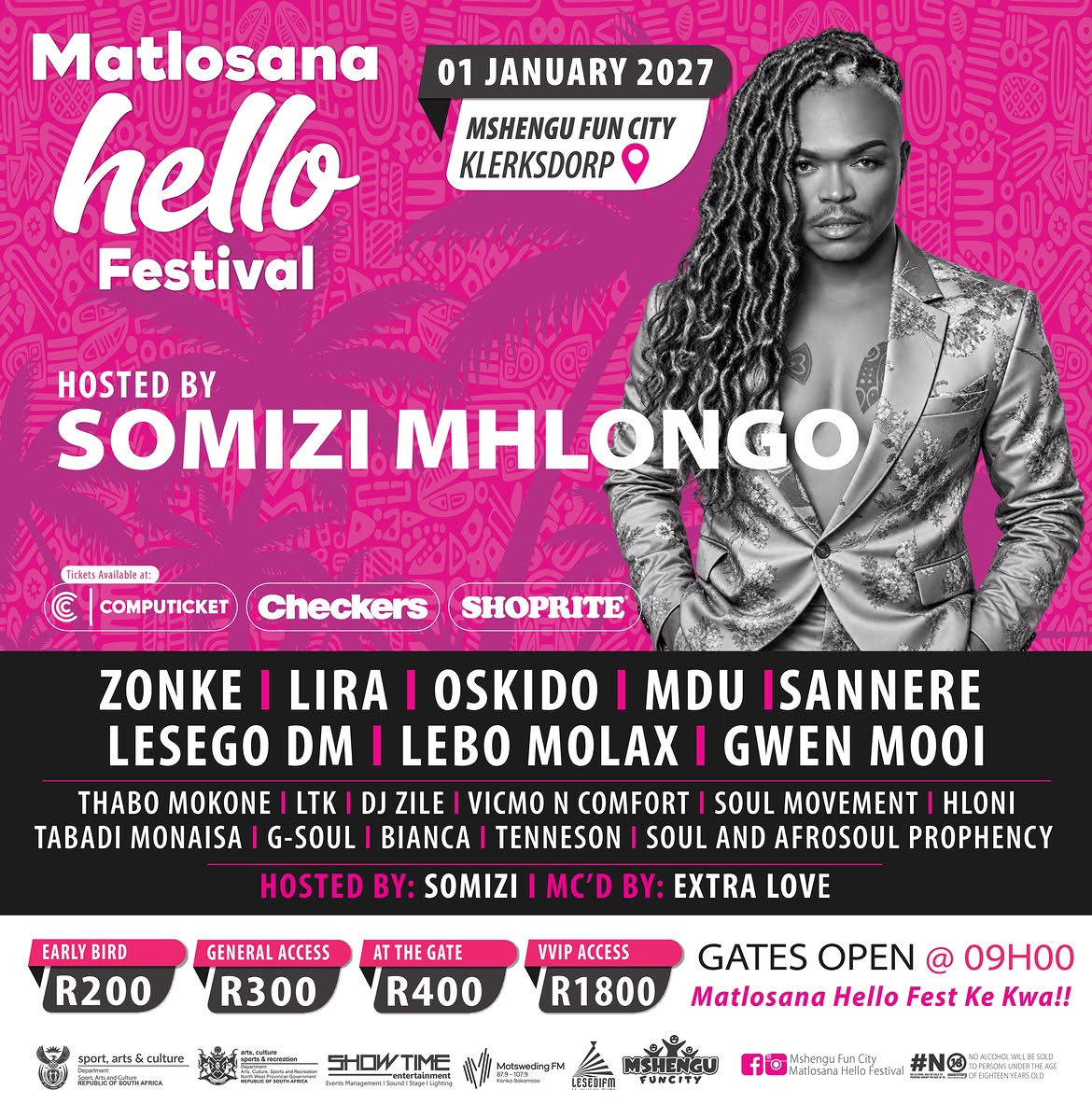 LesediFM's tweet photo. 🎟️: Ditekete o tla di fumana Shoprite, Checkers &amp; Computicket - https://t.co/wSQ1UzSk43

#HelloFest #LesediFM https://t.co/vEBEpIumTr