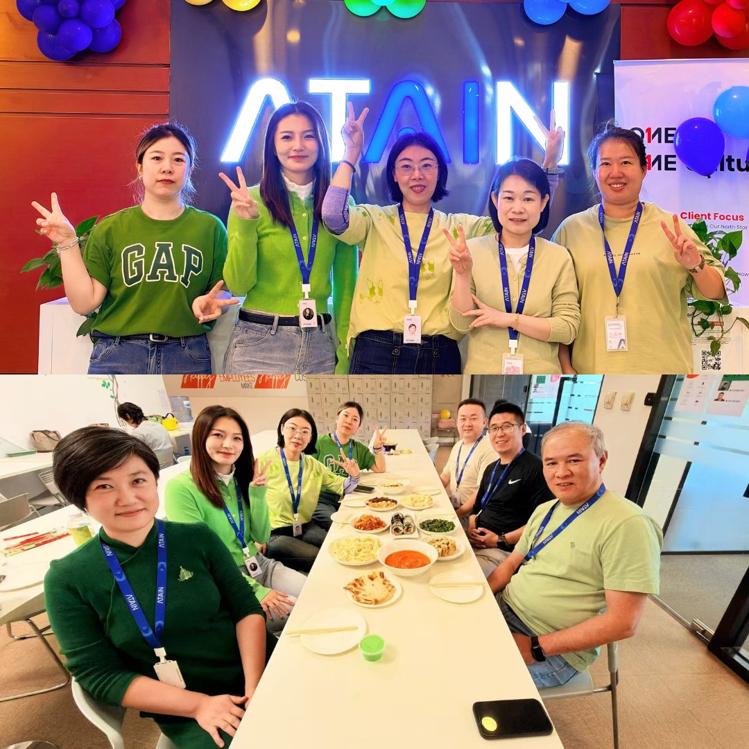 Go_Atain's tweet photo. #CultureWeek brought our #China team together for moments of fun, connection, and #celebration. From enjoying delicious food to capturing memories with Culture Week props, our colleagues embraced the spirit of #togetherness that make our workplace special.

#CultureAtAtain #Atain https://t.co/70CEkZC02R