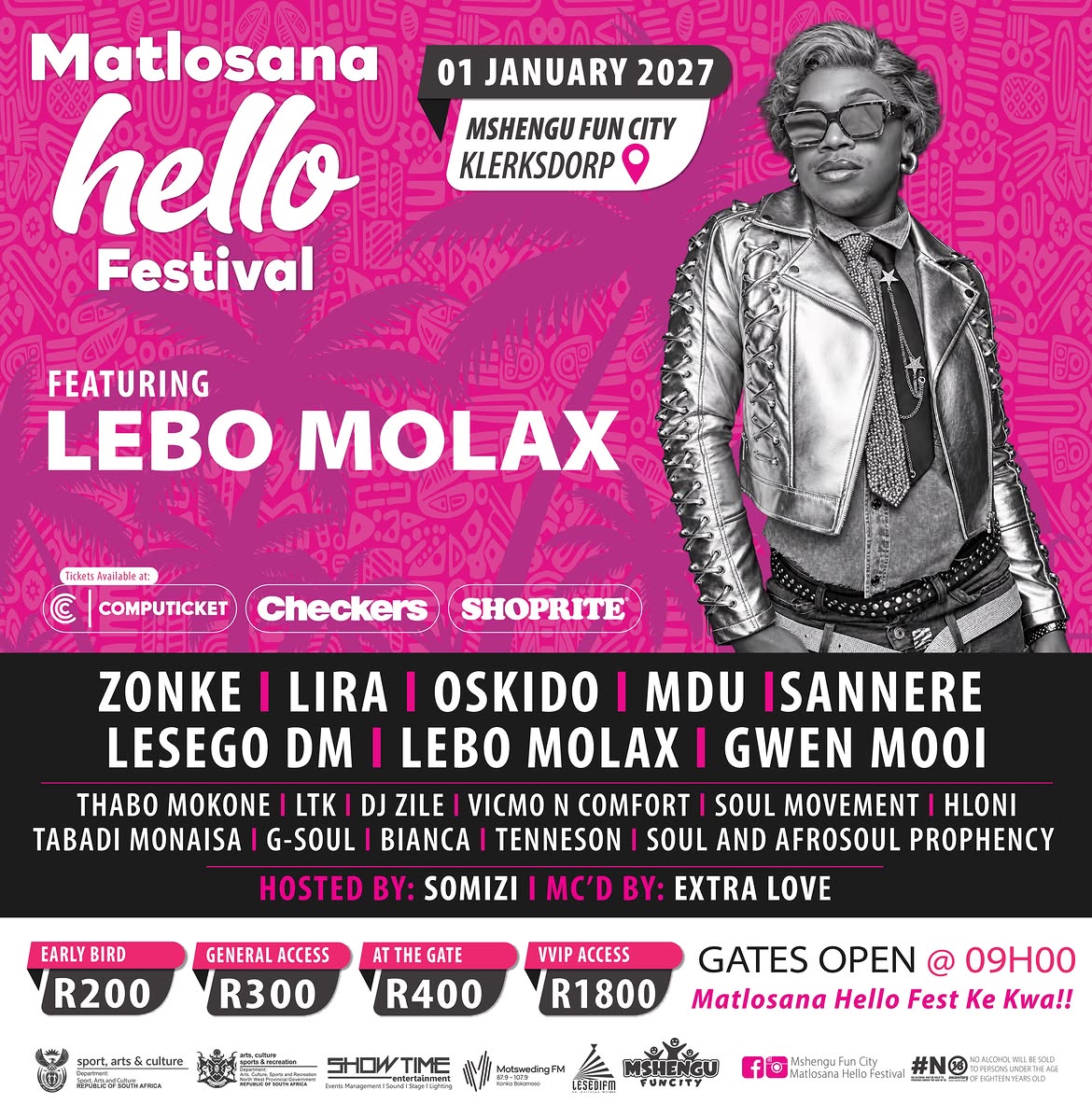 LesediFM's tweet photo. 🎟️: Ditekete o tla di fumana Shoprite, Checkers &amp; Computicket - https://t.co/wSQ1UzSk43

#HelloFest #LesediFM https://t.co/vEBEpIumTr