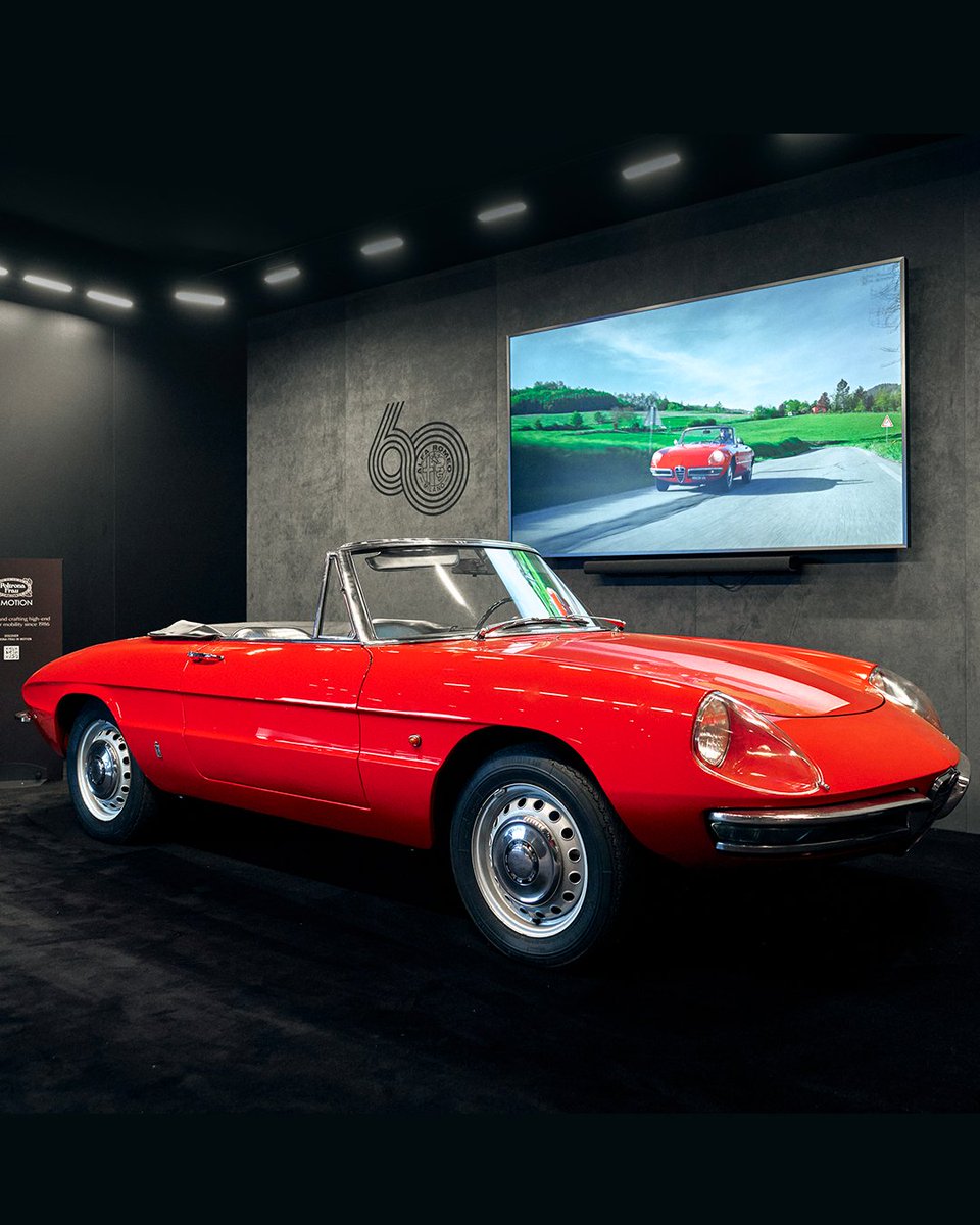 AlfaRomeoUK's tweet photo. 60 years of an icon: the Spider “Duetto”. Born in 1966. Driven by a young Dustin Hoffman in The Graduate. A signature for Alfa Romeo that has crossed decades without ever losing its allure. Timeless lines. Essential elegance. A symbol of Italian style - a symbol of freedom. https://t.co/DnQIxfBkoY