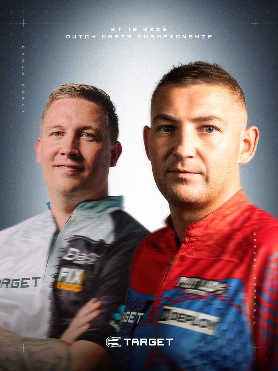 TargetDarts's tweet photo. Final stop, Maastricht! 🇳🇱

#TeamTarget is ready for the Dutch Darts Championship this weekend, as the European Tour reaches its final destination in 2026!

Swipe to see who's representing on stage 👉

Good luck to all our players! 💪 https://t.co/1inAV3DqyY