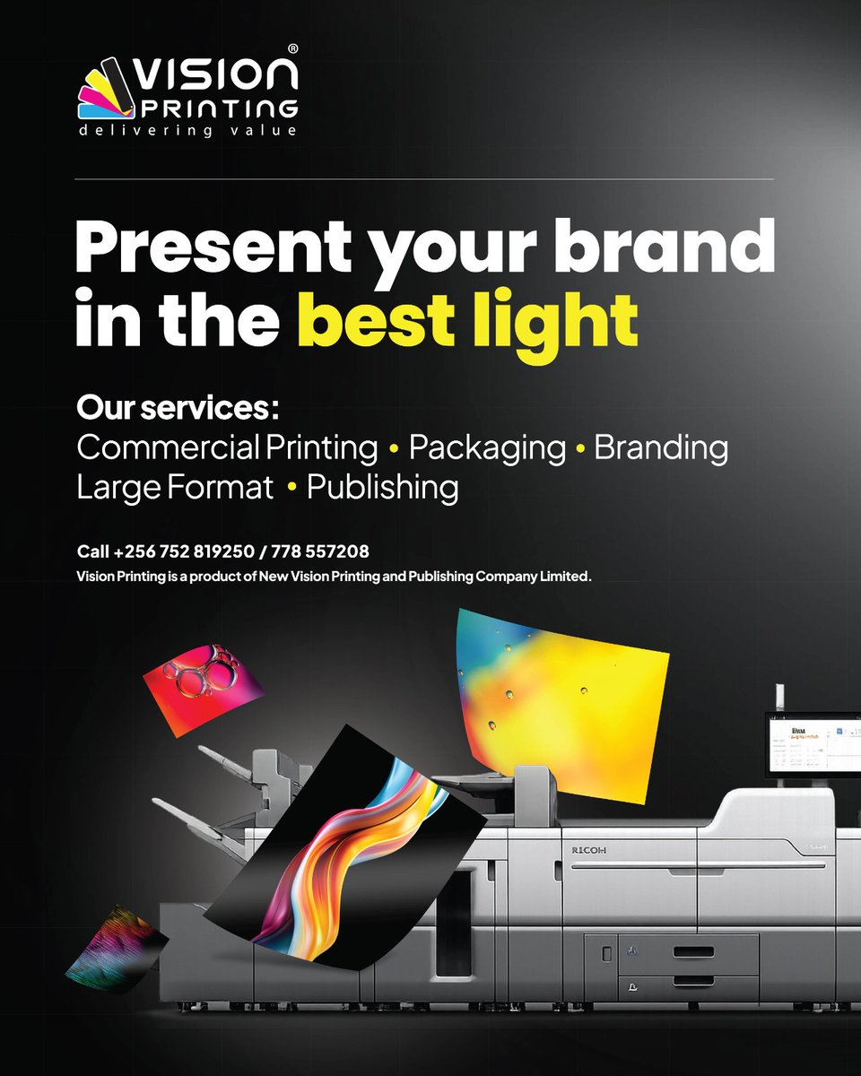 VisionGroup's tweet photo. Good printing makes your brand stand out.

Give your packaging, displays and marketing materials the quality they deserve with Vision Printing.

Call 0752819250 / 0778557208 to get started.

 #PrintWithVisionGroup #VisionPrinting https://t.co/9I679gr0uV