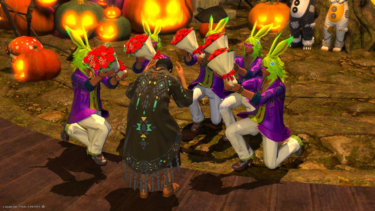 mochimaru_ff14's tweet photo. ダンシンググリーンでわちゃわちゃしてきた！
#守護天節
#FF14 https://t.co/7bKY2kThIy