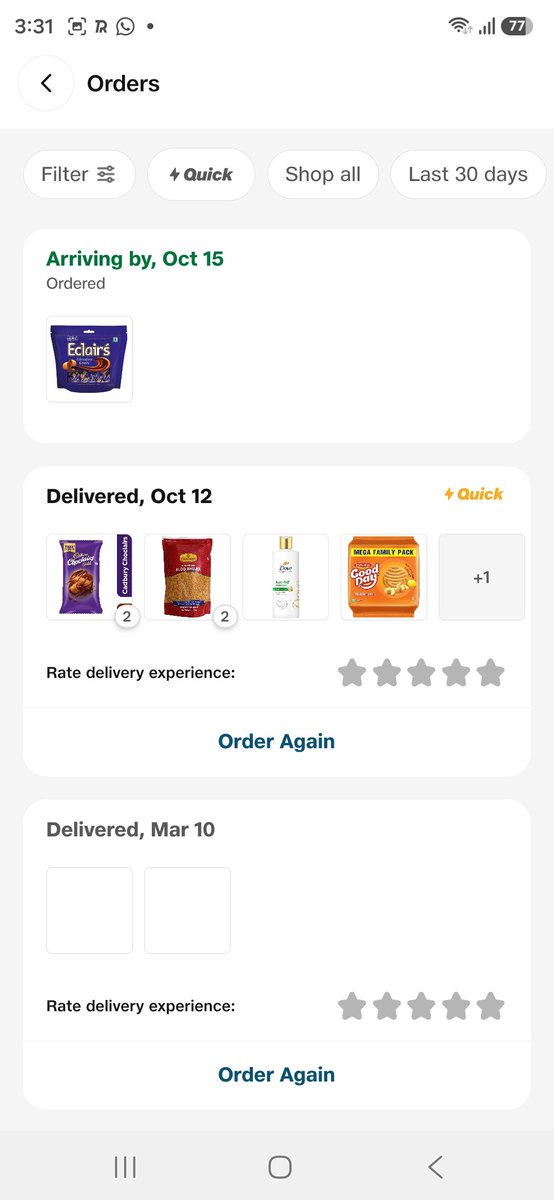 AnmolHolistic's tweet photo. Hi @JioMart , what kind of service is this? You claim to deliver in 15 minutes, but it takes so many days just to get an order shipped! This feels completely like cheating. I have lost all hope in Jio now; services like Blinkit or Zepto are far better than this. https://t.co/gnIlhyw4MO