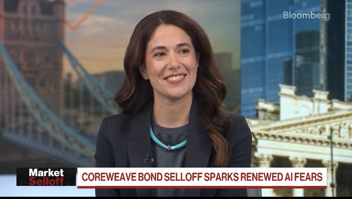 eToro's tweet photo. eToro Global Market Strategist @lale_akoner joined Tom Mackenzie, Anna Edwards and Guy Johnson on Bloomberg TV to discuss the global tech selloff, asset allocation as yields rise, and how renewed Fed tightening could reshape financing for the AI spending boom.

Starts at 15:55: https://t.co/feCfD3SlEz