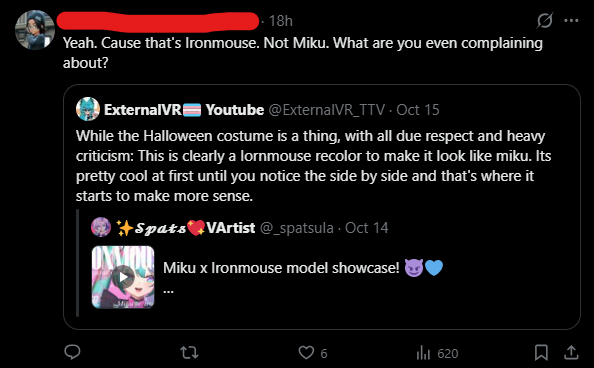 ExternalVR_TTV's tweet photo. I get people wanting to defend this collab but the harassment over an opinion is ridiculous.

I just said i dont like the design overall. That doesn't mean im going to make a big deal about it, Its a game yk

If you want to critizise me thats fine but do it without the harassment https://t.co/lAPaZrZ0p1