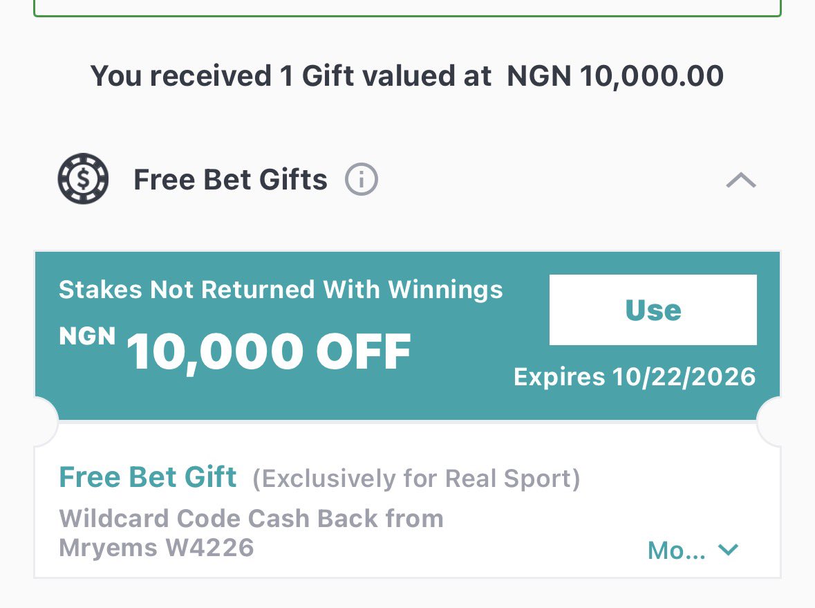 Mryems20's tweet photo. Check your sporty gift 
Wild card cash back from Mryems https://t.co/o1qm06O3cE