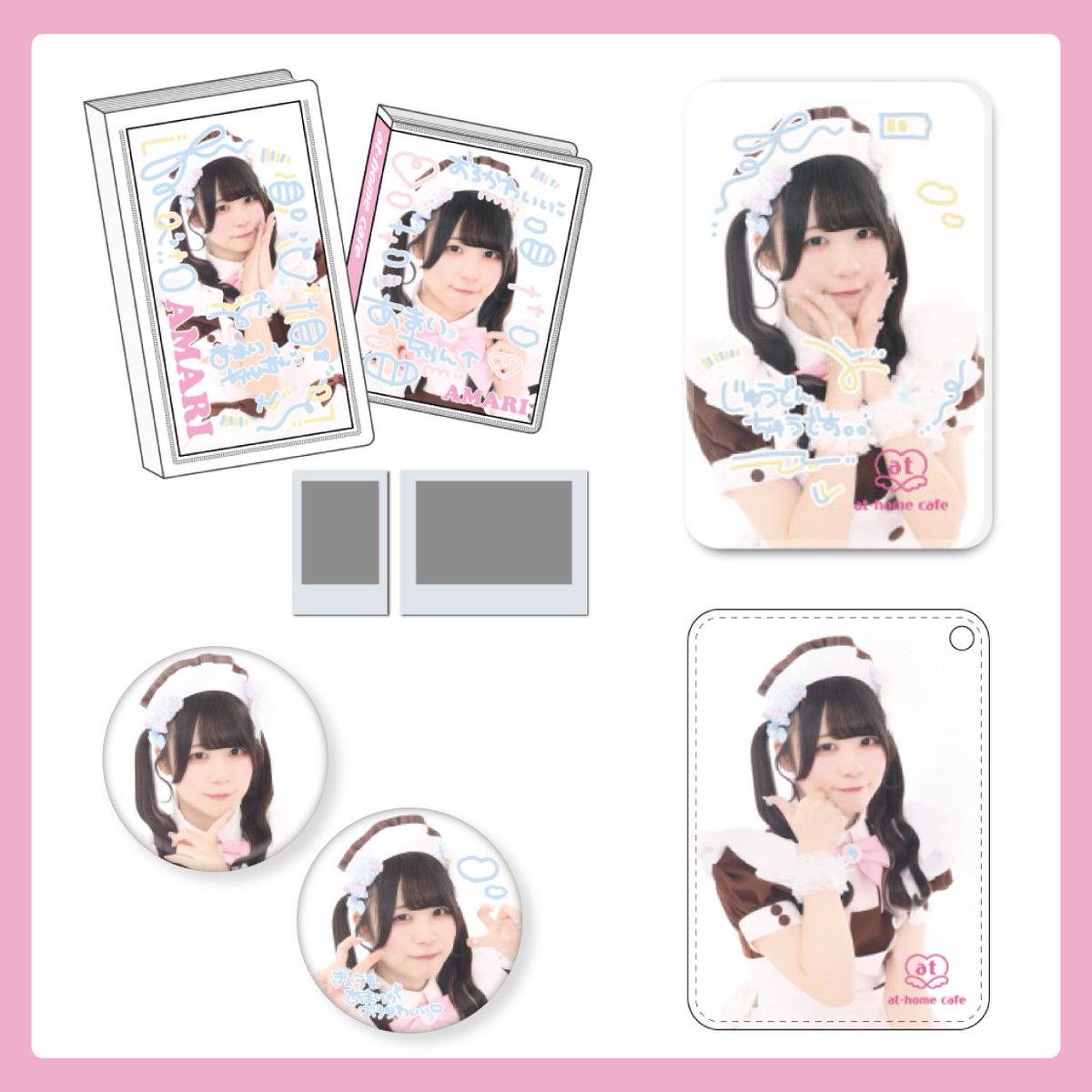 athome_cafe's tweet photo. ✨記念日グッズ情報✨
【10月18日(日)発売！】
秋葉原『記念日グッズ』💕
登場メイドは「あまり」「さよ」「ぷるり」です♪ 記念日限定の特別なグッズです👑ぜひお迎えしてくださいね！ 詳細は Webをチェックしてください♬https://t.co/SbXchH6U33 https://t.co/G9GWOZ52ml
