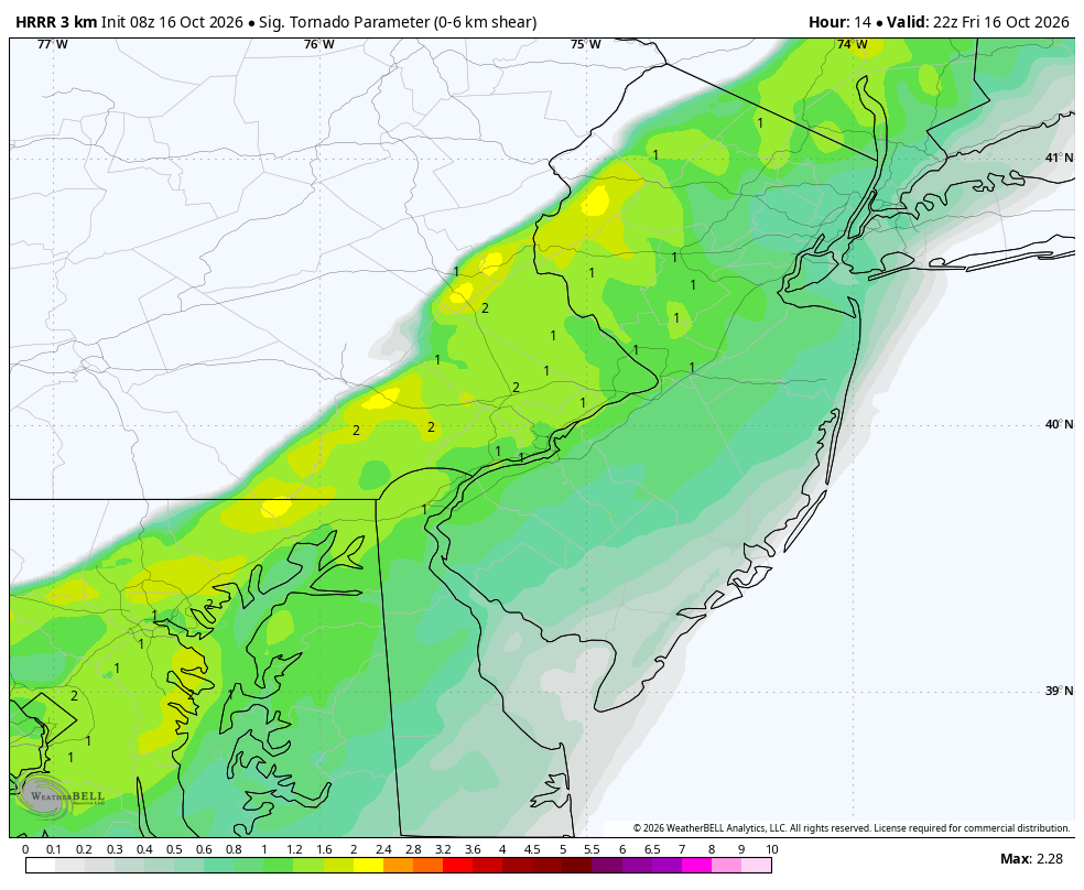 montcopa11's tweet photo. Quick morning update: Both main hazards remain in place. Expected plan is still to have a squall line and associated cold front move through this evening, which can bring locally damaging wind gusts throughout the region. High shear helps a potential spin-up as well. https://t.co/fmyZ9CJMil