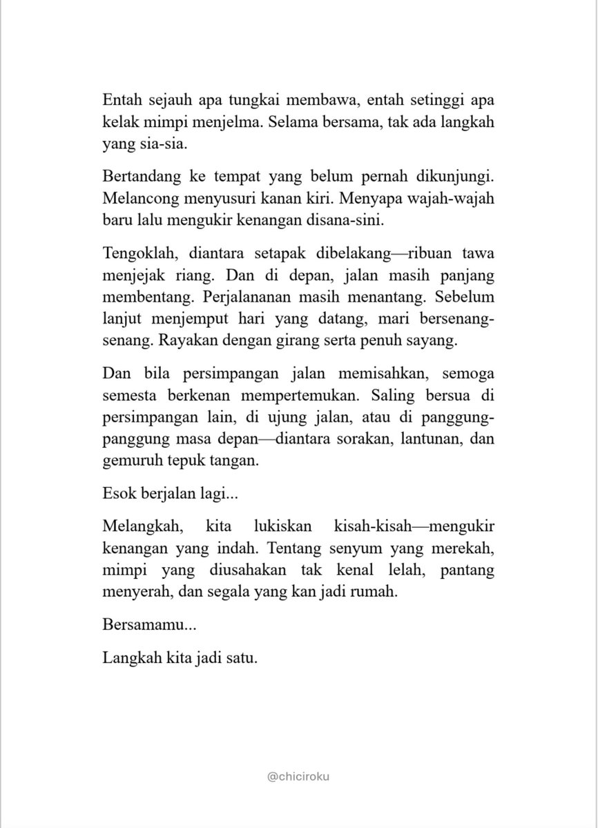 chiciroku2's tweet photo. Kembali kuucapkan selamat dengan penuh cinta, kali ini apresiasi atas 
#PANDAVVALangkahKita https://t.co/hezVzrJoGz